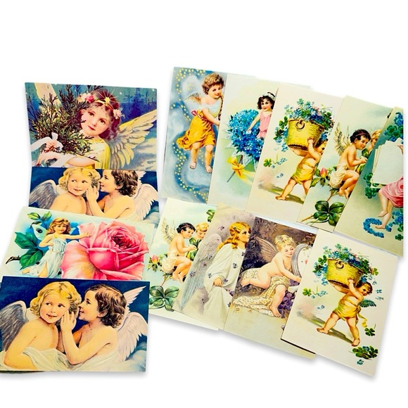 Vintage Angel Postcards Set of 12 - Picture 1 of 1